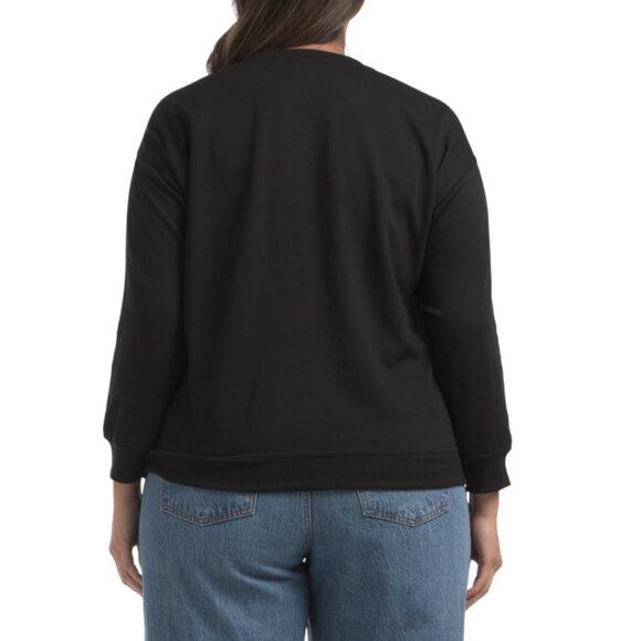 PHILOSOPHY Black/white Plus Spooky Sweatshirt - Picture 2 of 2